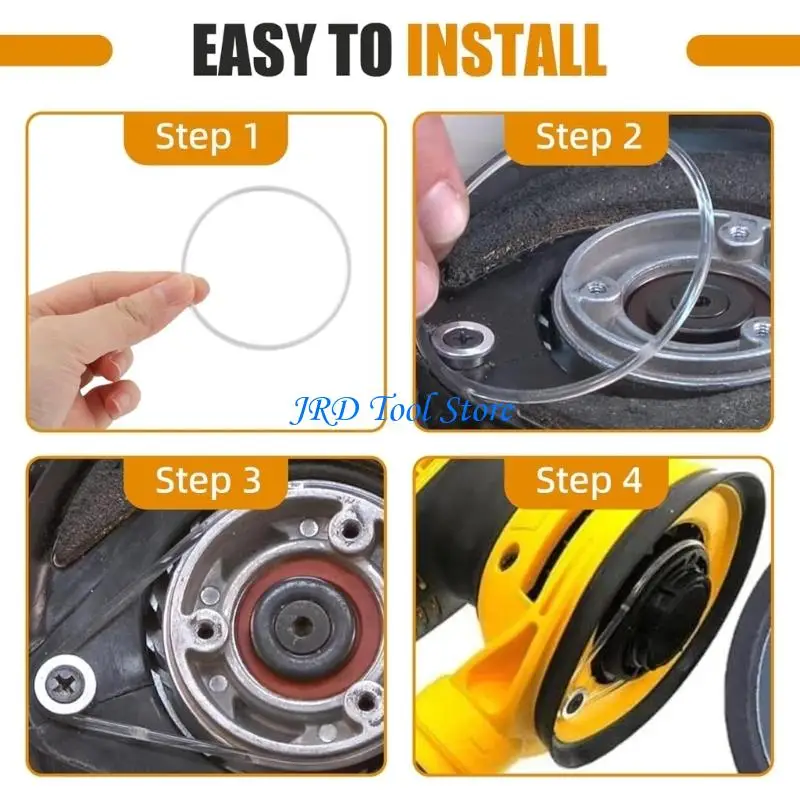 A2UD 2Pieces Rubber Sanding Machine Belts Suitable For Various Power Tool Models