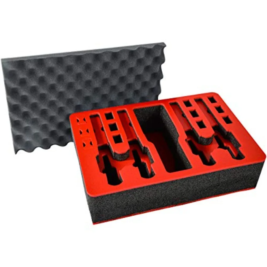 

Pistol Magazine Storage Foam Insert for Pelican P-1500 Case - 2 Piece Set Pre-Cut Military Grade Polyethylene Foam Base Insert
