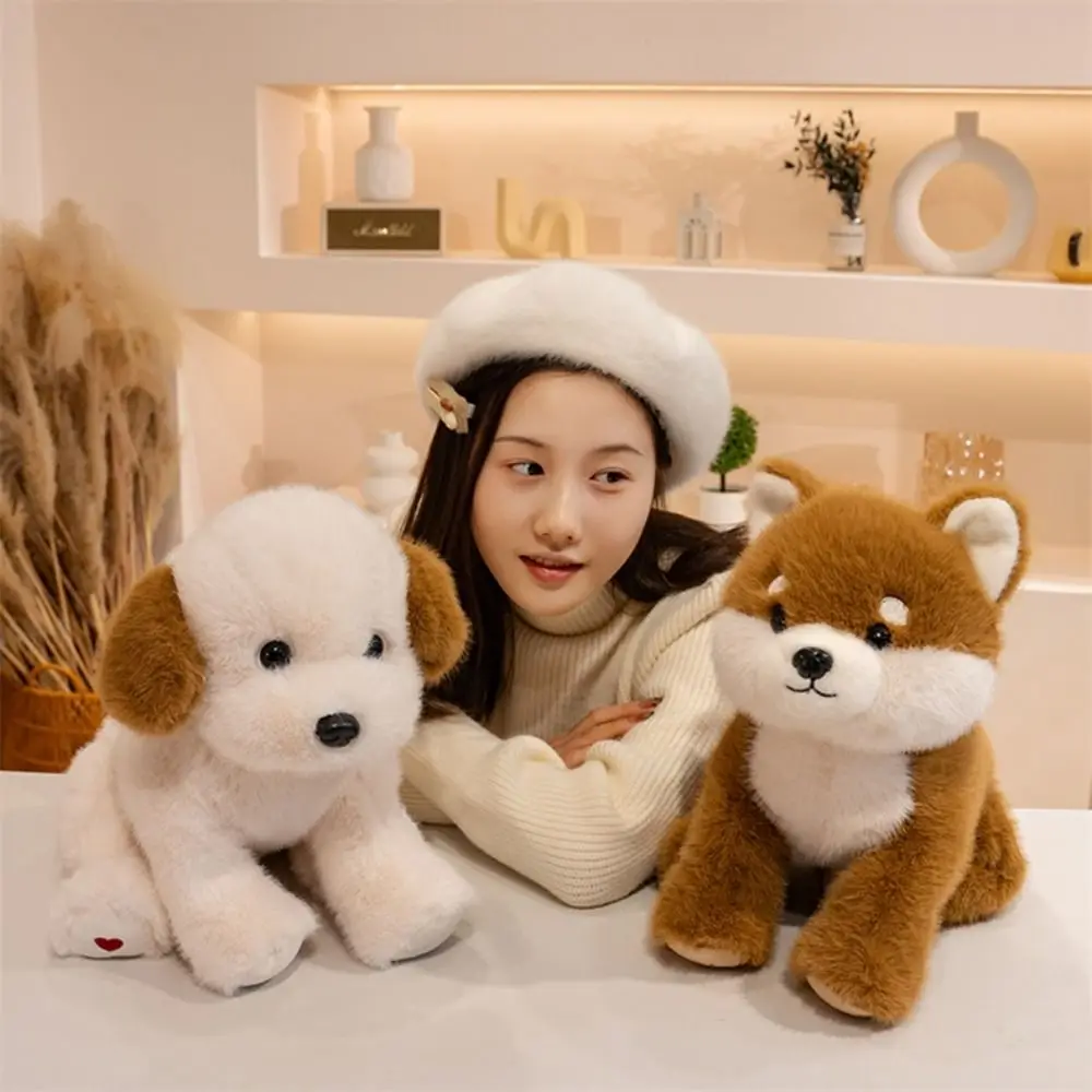 赤ちゃん幼児用 西ハイランドウェストハイランドホワイトテリア チェーン付きリアルライフシミュレーション 秋田犬 ハスキー ペットドール ぬいぐるみ 子犬ドール 女の子向け