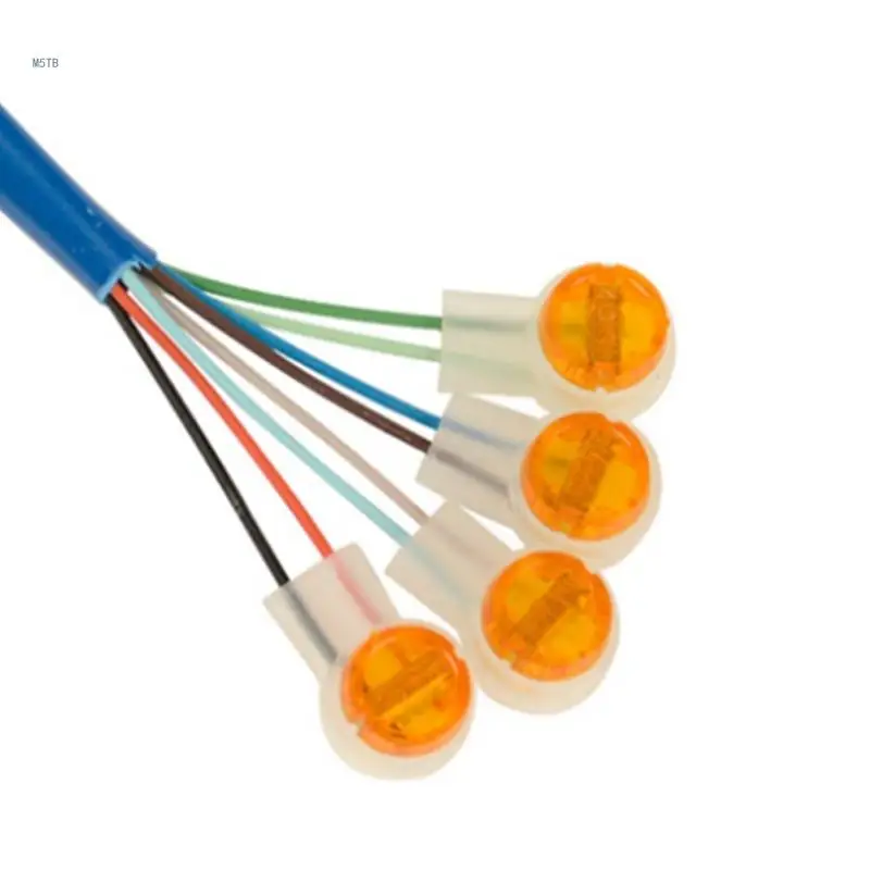 100Pcs/set Waterproof Wiring Cable Telephone Cord Terminals Crimp Connection Terminals K2 Connector Dropship