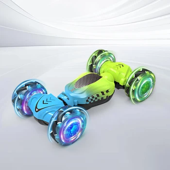 Kids Toy RC Car Gesture Sensing Twisting Stunt Car 4WD 1:16 Drift Remote Control Car with Light Music Toy Car for Boys Girls Gift Children