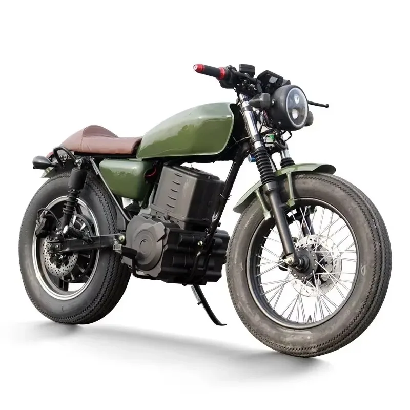 STROVAN  Motorcyclechina Wholesale Price Fancy Vintage Electric Vintage Cafe Racerspeed 90km Max Range`100km Racer 3000w 7