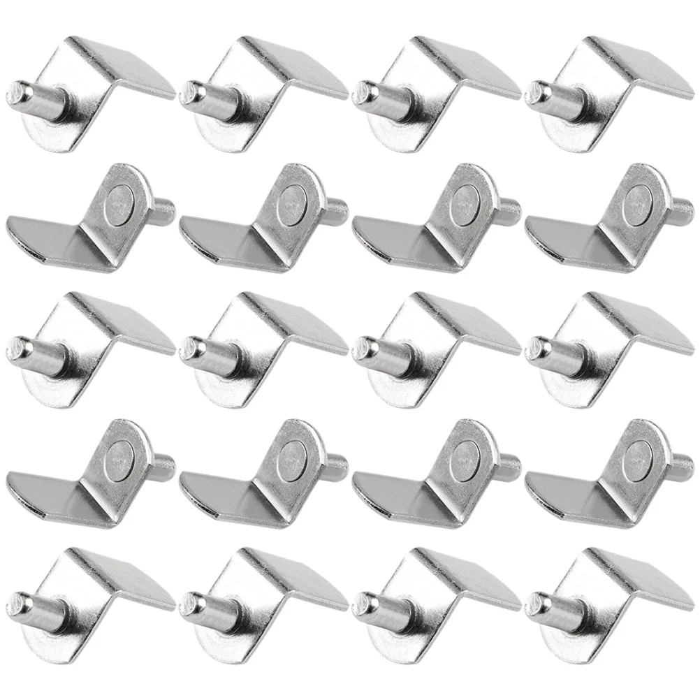 

20Pcs Shelf Bracket Pegs Robust Metal Cabinet Shelf Pins Strong Hold for Shelves in Kitchen Closet Pantry Units
