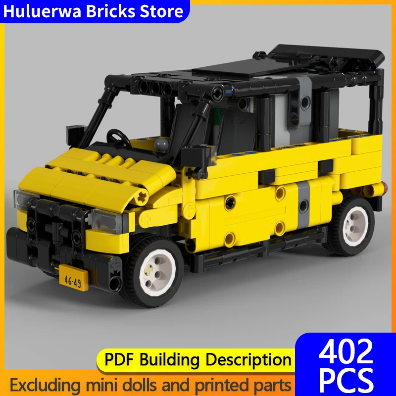 

Модель городской автомобиль MOC, строительные кирпичи Kei Van, легкий коммерческий автомобиль, модульная технология, детские праздничные подарки, сборные игрушки, костюм