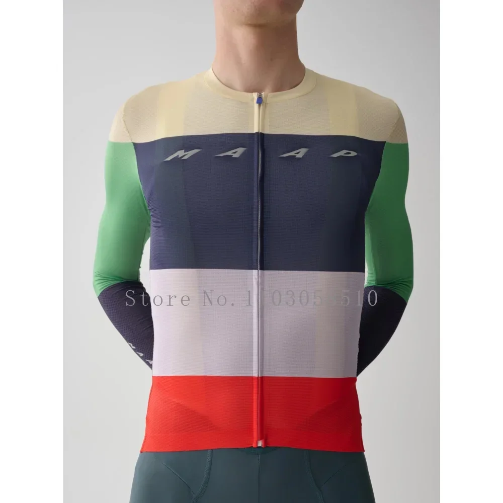 2025 Team High Quality Pro Cycling Jersey Men Woman Breathable Bicycle Clothing Road MTB Bike High-end Simple Long Sleeve Thin