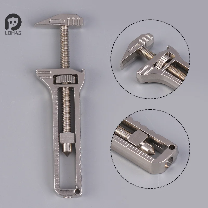 1Pc Mini Wrench Pocket Portable Multitool Tools For Outdoor Camping Compact Titanium Alloy Bottle Opener