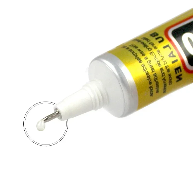 15ML E8000 Clear Contact Phone Repair Adhesive Fibre Cloth DIY Metal Wood Glue With Precision Applicator