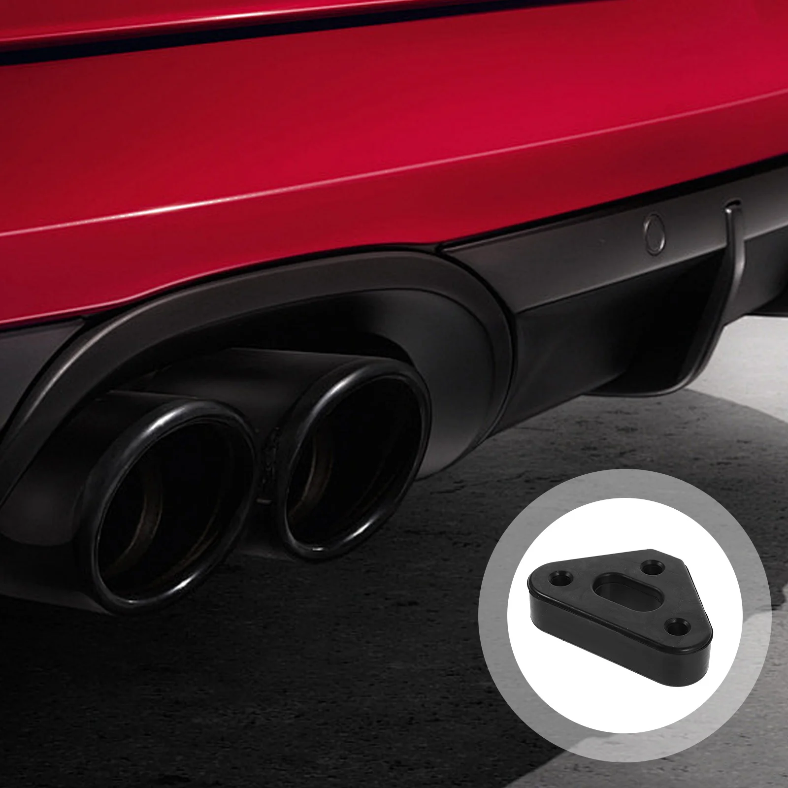 

Universal 3 Hole Rubber Bushing High-Density Hanger Insulator for Automotive Exhaust Muffler System Vibration Noise Reduction