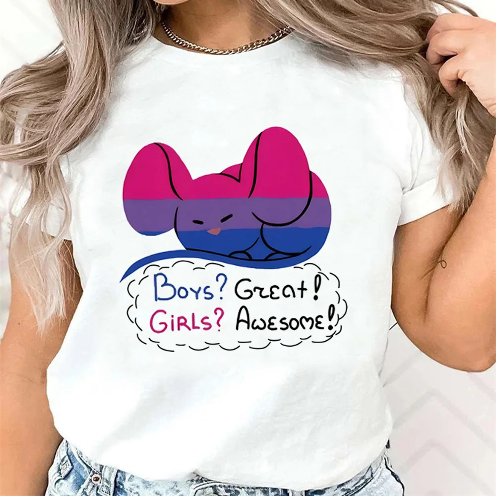 Bisexual Tee women funny top girl anime clothing