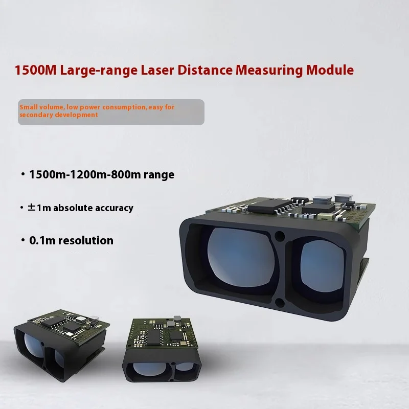 800-1500m Laser Range Finder Module Long Distance Large Range Compact Size Serial Port SENKYLASER sensor
