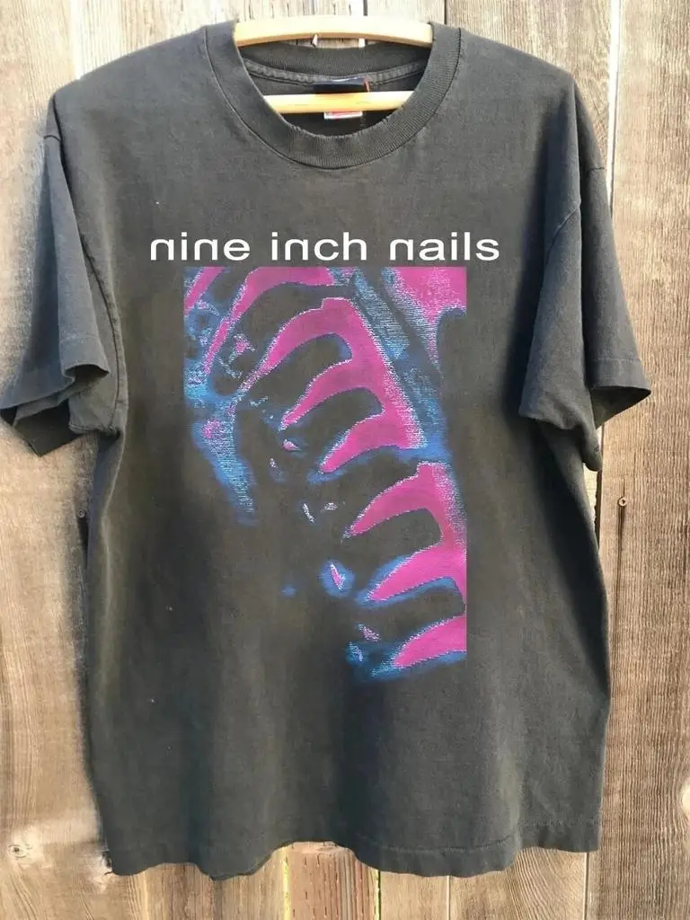 2026 Summer Women's Nine Inch Nails T-Shirt  Cotton and Breathable Short Sleeve Streetwear Oversized Loose Casual
