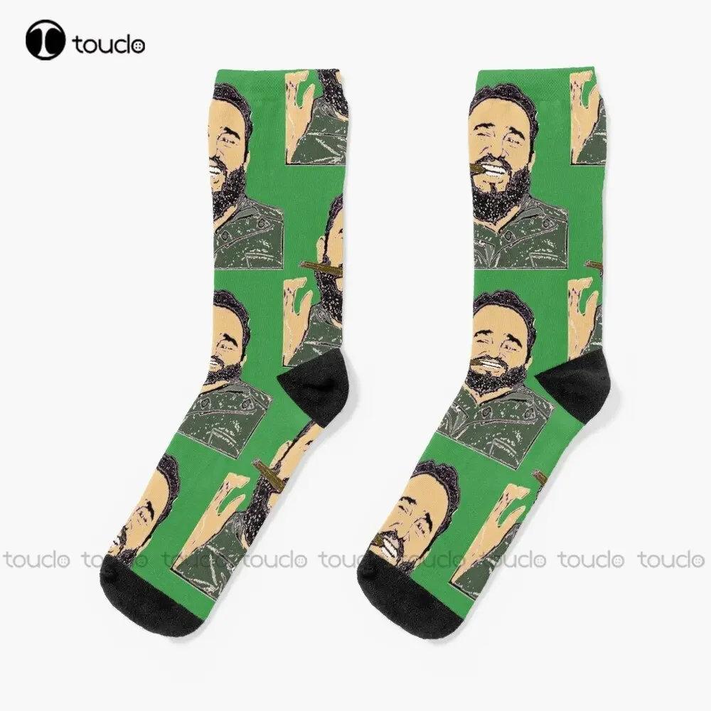 Smiling Fidel Fidel Castro Communist Leaders socks