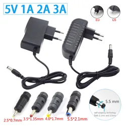 DC 5V 1A 2A 3A AC 110V 240V Power Supply Charger 5.5*2.1mm Converter AC DC Adapter 4.0*1.7mm 3.5*1.35mm 2.5*0.7mm DC Plug