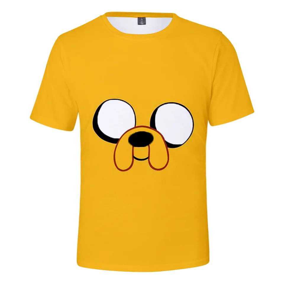 Anime Finn And jack The Dog Face Printed t-shirt ragazzi ragazze Costume Cosplay Harajuku t shirt uomo donna abbigliamento di marca