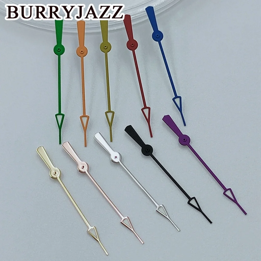 BURRYJAZZ NH35 NH36 NH38 7S26 7S36 4R35 4R36 Watch Hands Silver Gold Black Green Blue Red Yellow Orange Hands Green Luminous