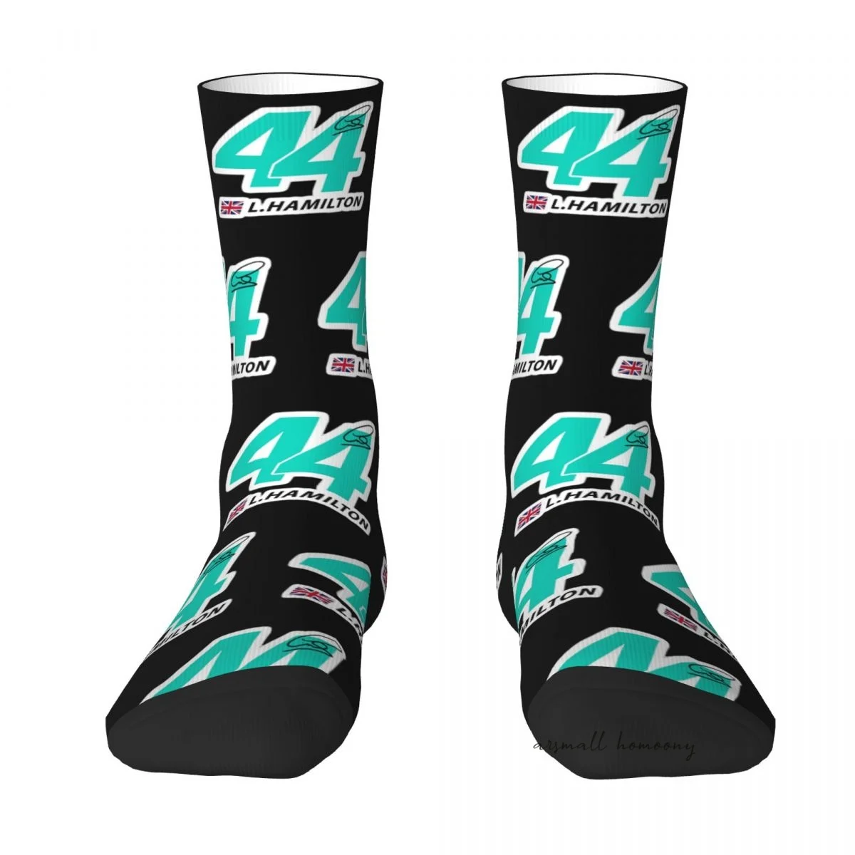 

F1 Hamilton 44 Comfortable Adult Socks with Eye-catching 3D Printed Patterns Ideal for Everyday Wear