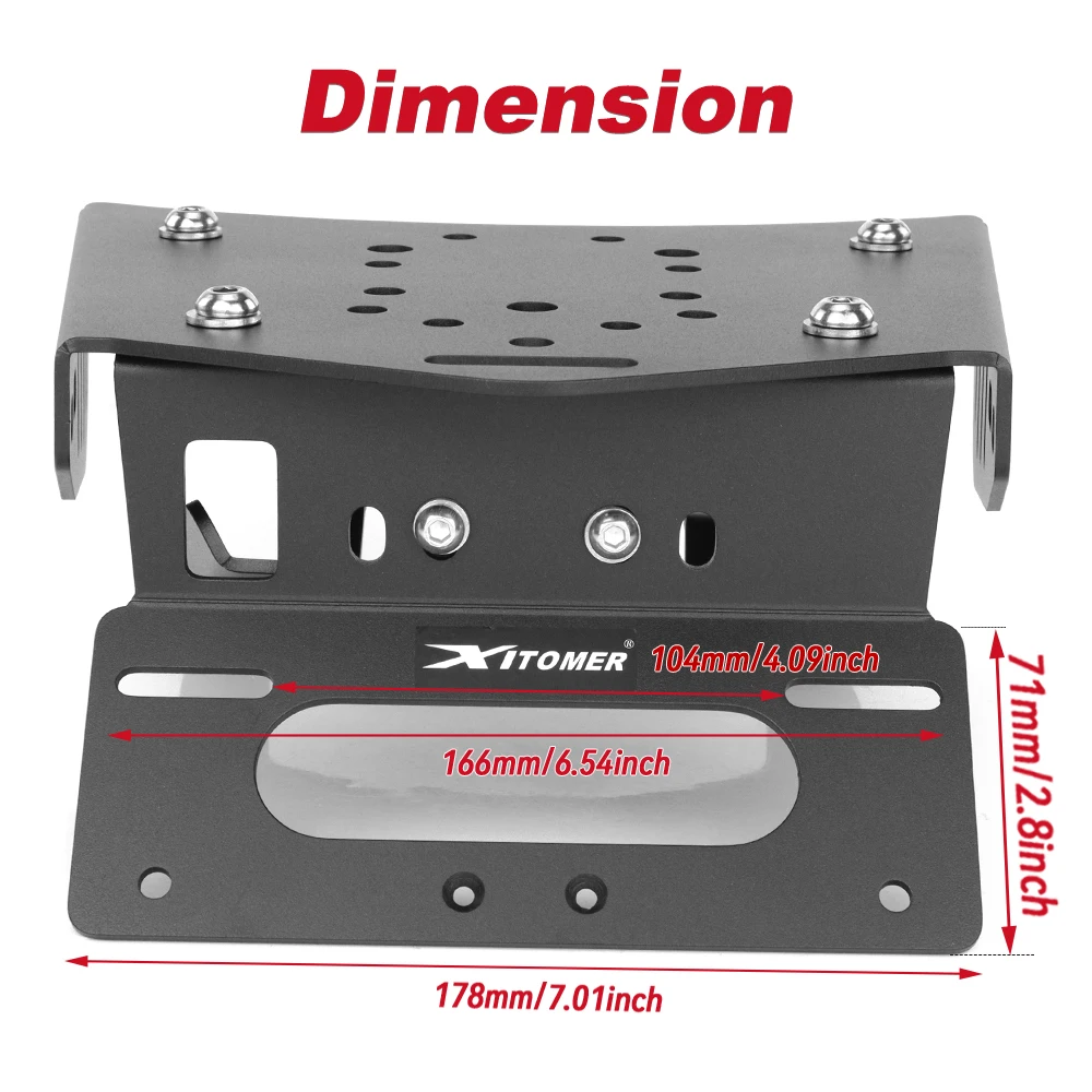 For Triumph Tiger 900/850 sport 2020 2021 2022 2023 2024 2025 Motorbike License Plate Holder Bracket Tail Tidy Fender Eliminator - view 3