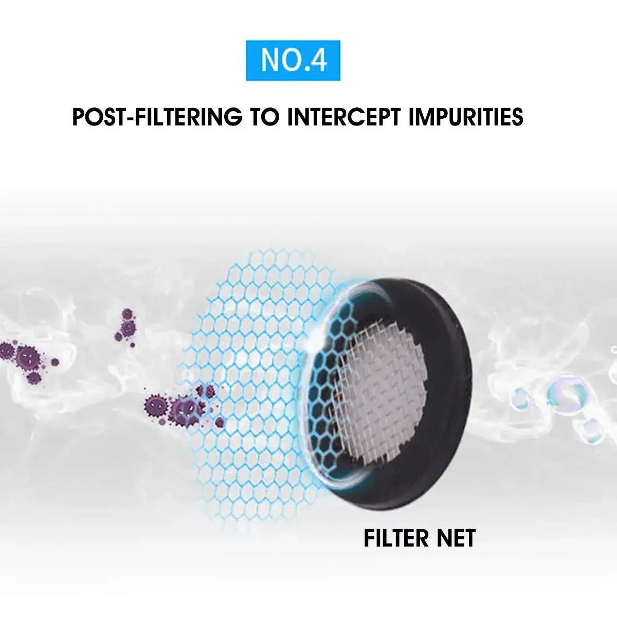 4 Layer Filtration Faucet Bath Water Purifier Dechlorination shower Front Filter Ceramic Activated Carbon for Kitchen Faucet Tap