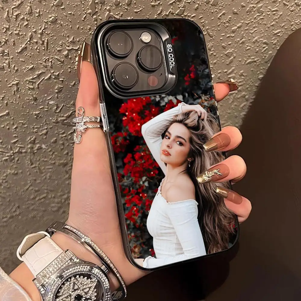 أديسون راي حافظة هاتف محمول آيفون 17 16 15 14 13 12 11 X XR XS 8 7 Pro Max Plus غطاء ملون شفاف غطاء فاخر