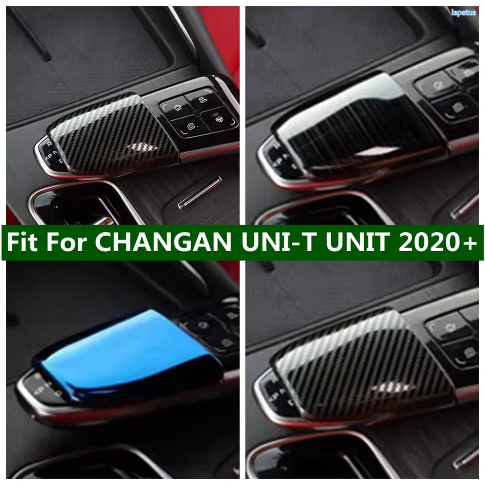 ABS / Stainless Steel Gear Shift Knob Head Cover Cap Trims Decoration Frame For CHANGAN UNI-T UNIT 2020 - 2023 Car Accessories