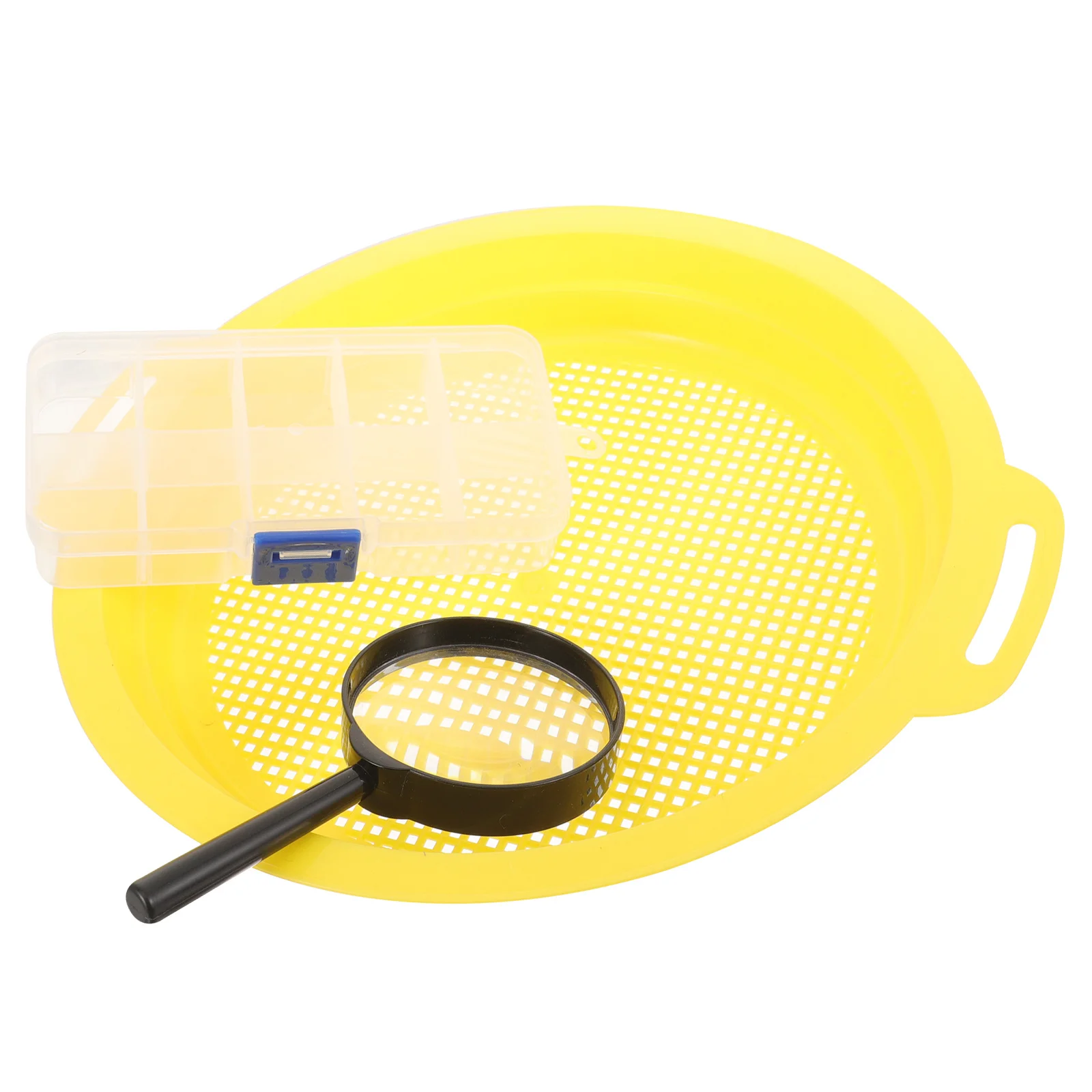 Conjunto de 1 Peneira de Malha para Filtragem de Ouro, Ferramenta Portátil de Classificação de Areia e Cascalho, Plástico Durável e Resistente ao Desgaste