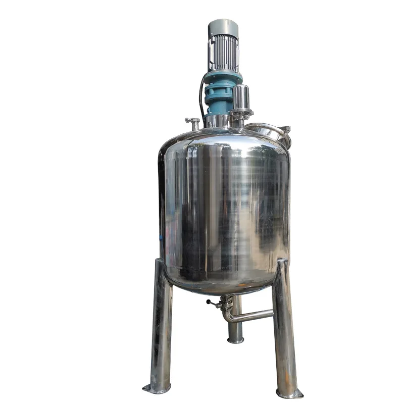 

High-speed mixing tank, with operating platform, inner and outer mirrors, polished vertical