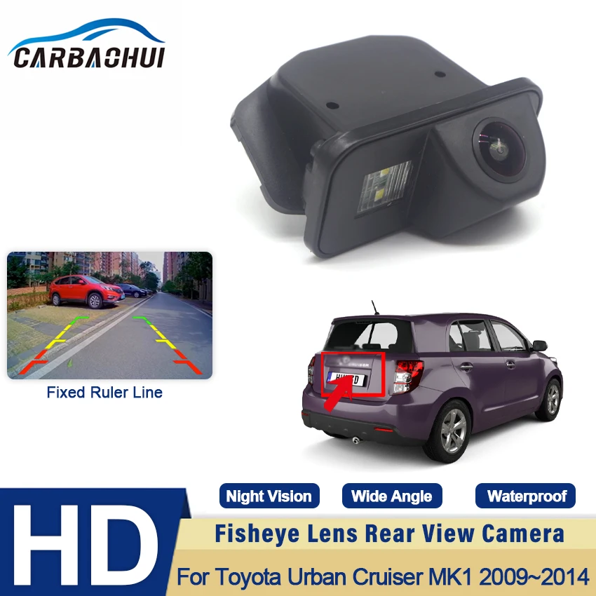 Car Backup Camera Rear View Reverse Camera CCD Full HD Night Vision For Toyota Urban Cruiser MK1 2009 2010 2011 2012 2013 2014