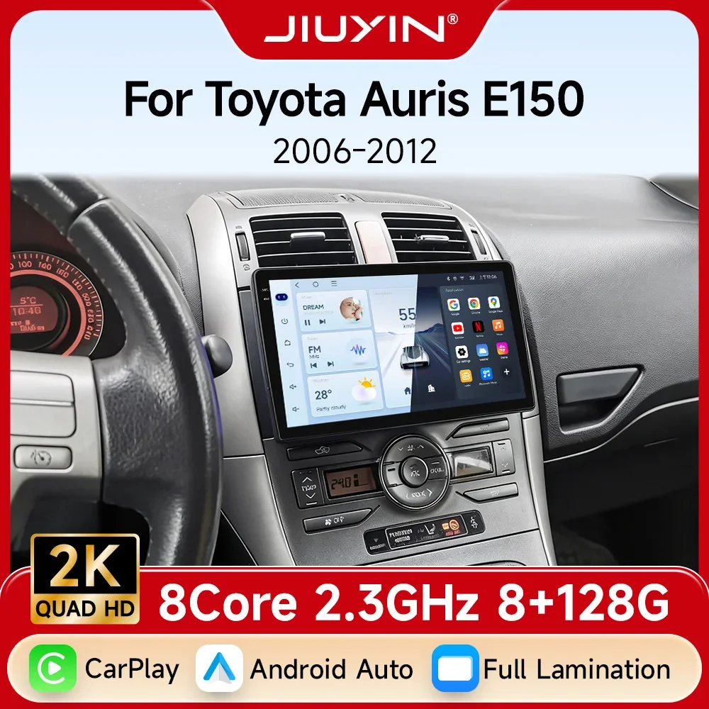 Android 15 Car Radio For Toyota Auris E150 2006 2007 2008 2009 2010 2011 2012 Multimedia Stereo Player Wireless Auto Carplay DVD