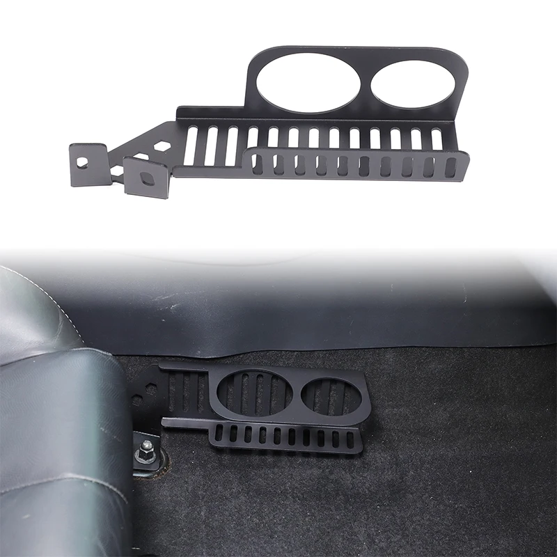 For Mitsubishi Eclipse 2006-2011 Aluminum Alloy Co-pilot Seat External Cup Holder Seat Water Cup Drink Modification Accessories