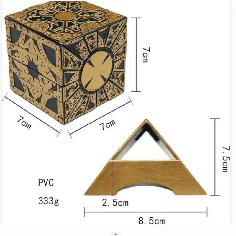 1pcs Puzzle Box Moveable Lament Horror Terror Figures Film Serie Hellraiser Cube IQ&EQ Test Toys Kids Gifts - view 5