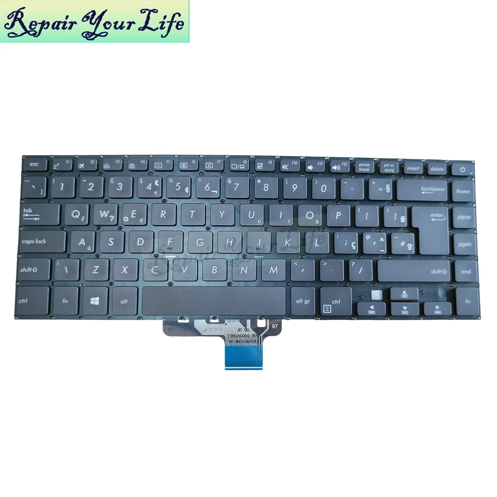 Notebook Brazil Keyboard Backlight For ASUS VivoBook X510 X510UF X510UN S510 F510UA X510UA Brazilian Backlit Keyboards 4626UK00