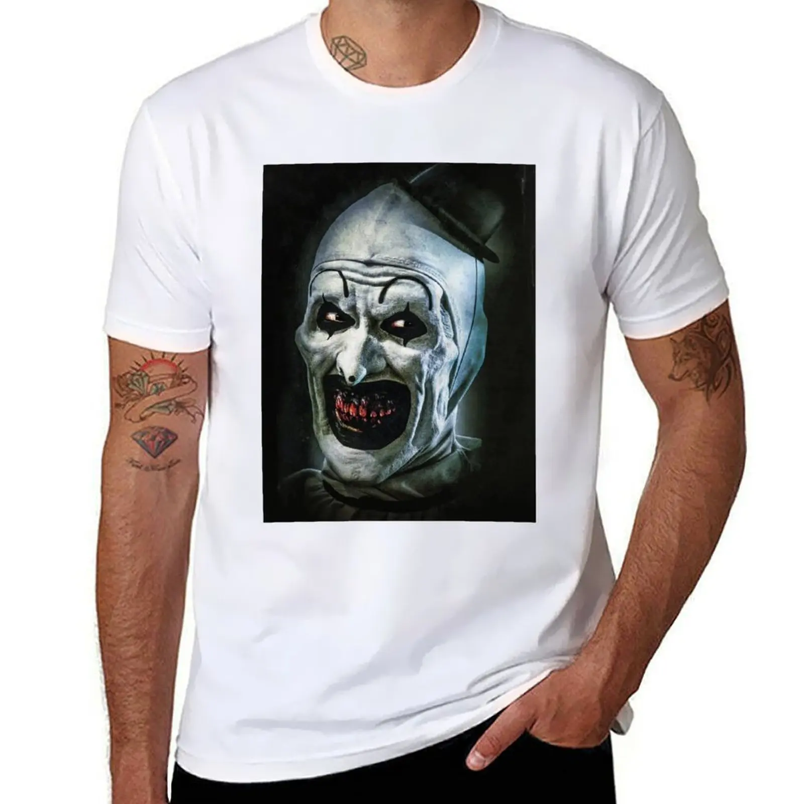 

Terrifier Medium Horror T-Shirt t shirts cotton 100% t shirt man designer T-Shirt