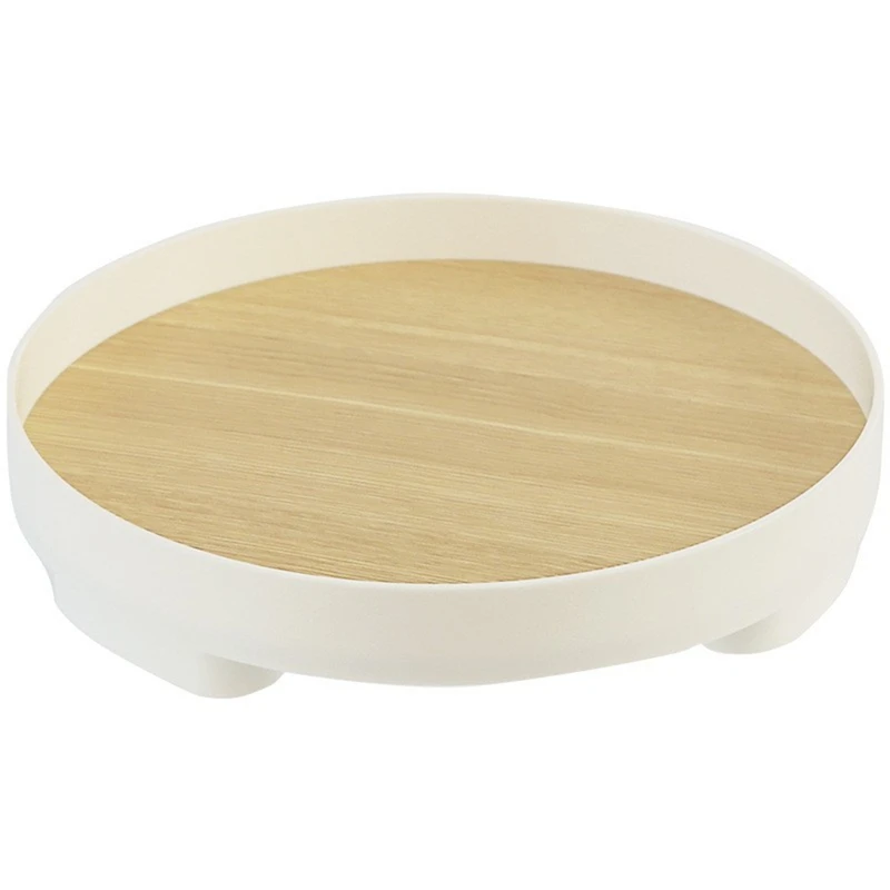 Decorative Tray Small Round Tray Home Decorative Bathroom Tray Wooden Decorative Tray