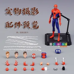 スパイダーマンとスパイダーマンのアクションフィギュア,スパイダーマンのキャラクター,sv,peter b,15cm