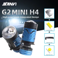 2025 SANVI 140W 6000K H4 Bi Mini lente de proyector LED bombilla de coche faro Turbo lámparas Plug and Play motocicleta luz alta y baja 12V