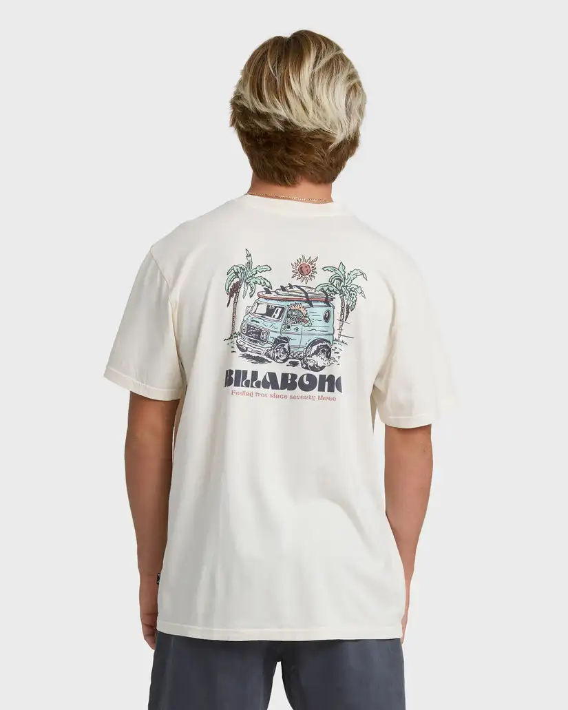 Camiseta Premium Rush To Relax Wave Billabong 2026 Verão Masculina e Feminina, Marca de Moda de Luxo, Camiseta de Algodão, Camiseta Masculina Y2K