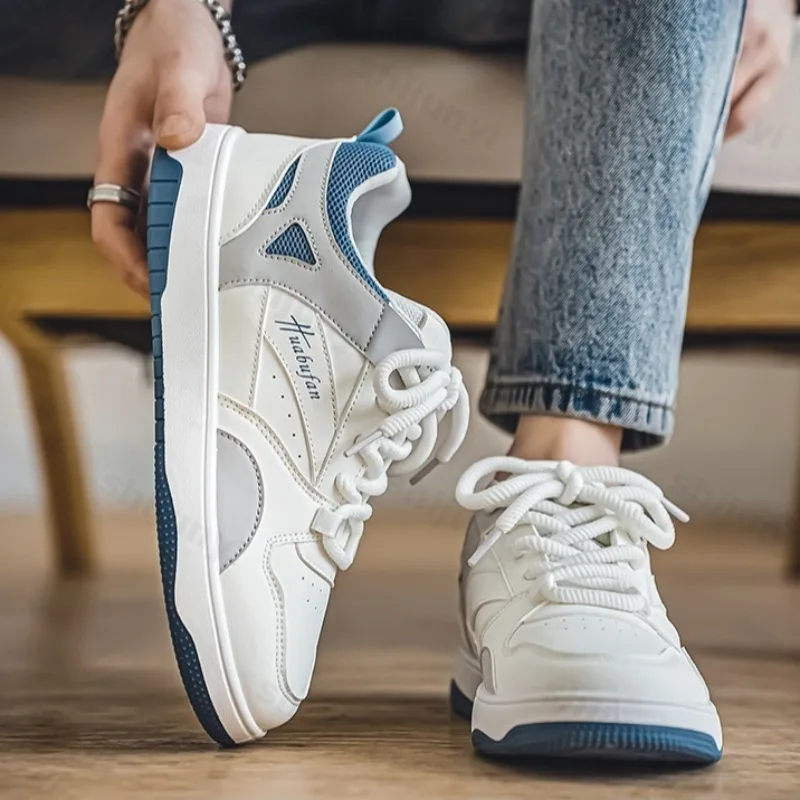 2025 Spring Niche Design Fashion Casual Sports Shoes Men's Mesh Breathable Comfortable Thick Soled Shoes Low Top Chunky sneakers