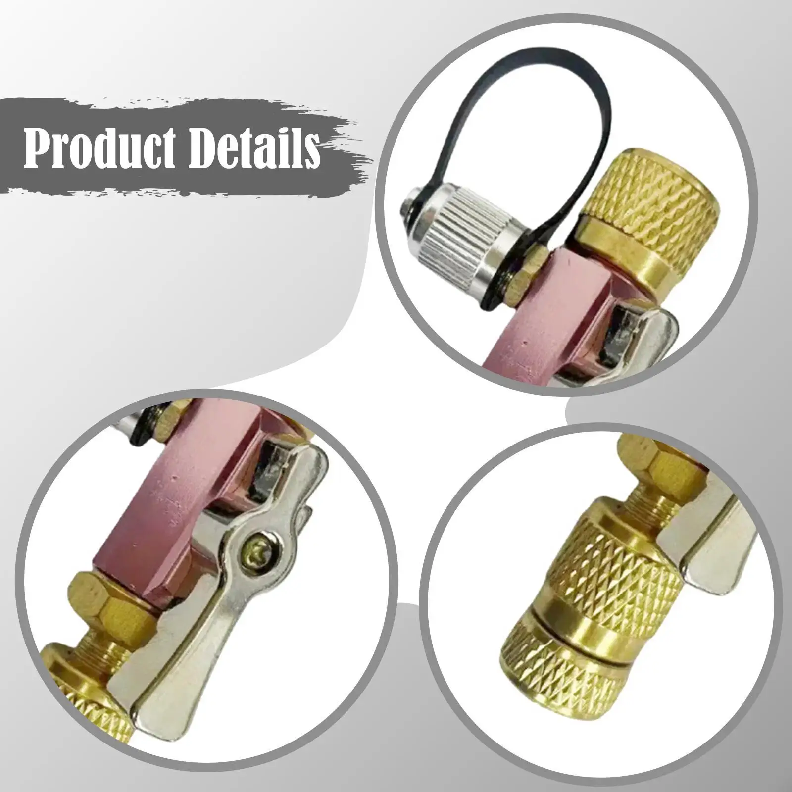 Multi Color Brass Valve Core Remover Easy Use Air Conditioning Repair Tool for Split System Connection