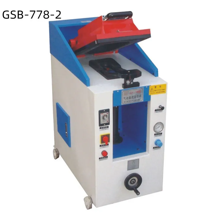 GSB-778-1-2-3-4 automatic manual single double heads cover type sole press sole laminating machine  footwear machine