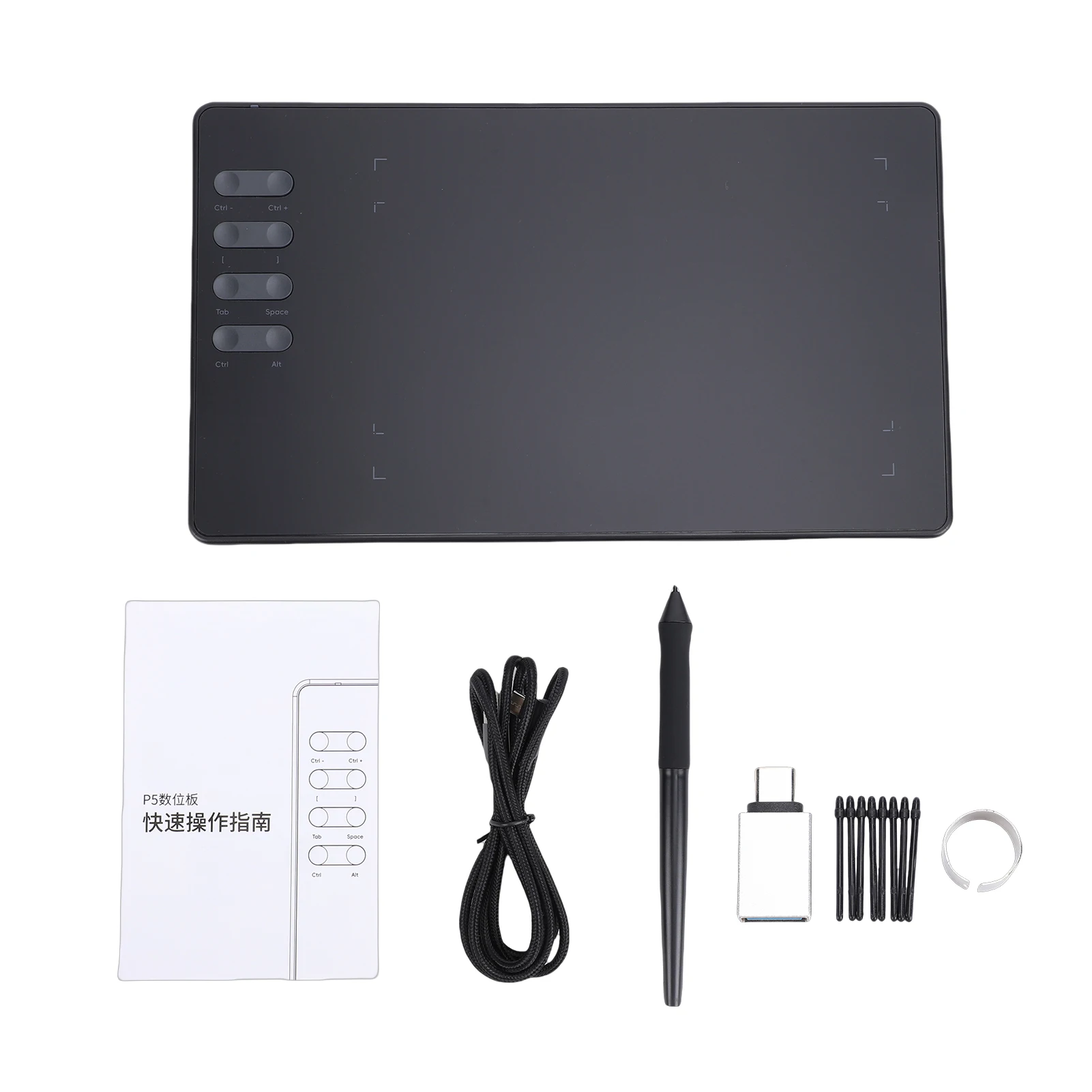 

Графический планшет с 16384 уровнями нажатия, активная область 195x122 мм, совместимость с Win/MAC/Android, поддержка Sketchbook/Illustrator