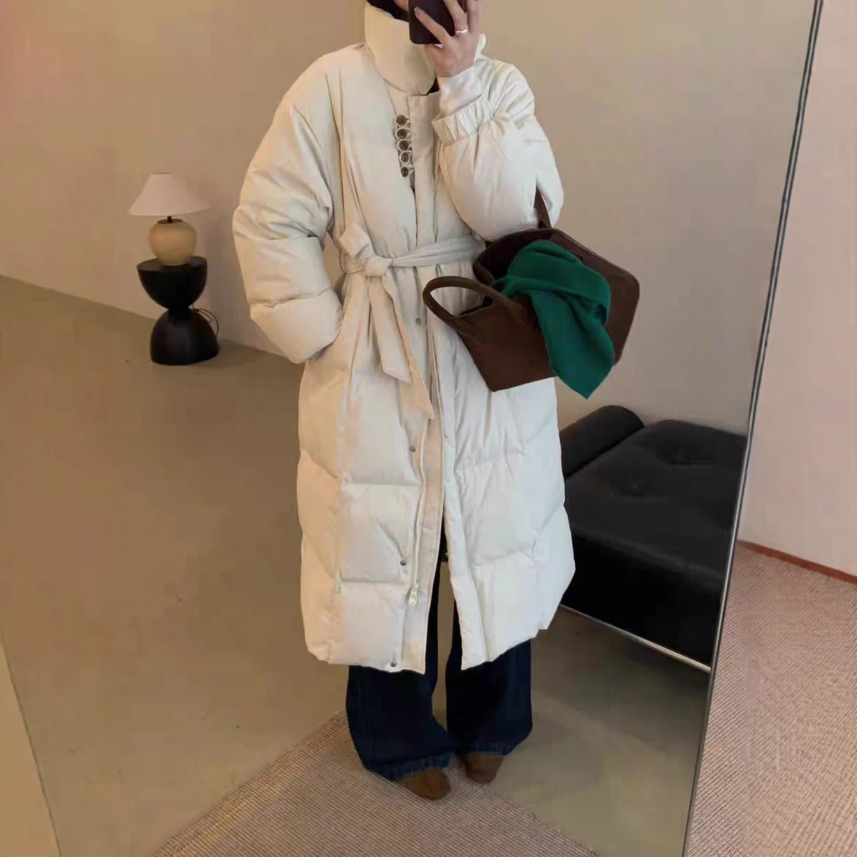 Winter Women's Down Jacket Loose Commuting Windproof Parkas