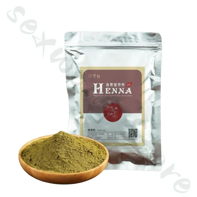 Indian Pure Plant Henna Hair Dye Natural Hair Black Light Dark Brown Wine Red Dye Tonic Color Hair Powder 250g