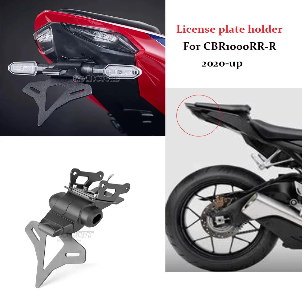 

Motorcycle Rear Short Tail Stock Tidy License Plate Holder Tailstock Bracket Kit For Honda CBR1000RR-R CBR 1000 RR-R 2020-up