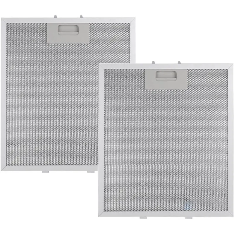 ABJN-Cooker Replacement Filter 2 Pack Cooker Hood Filter Replacement 320X260x9mm, 5 Layer Extractor Fan Filters Mesh