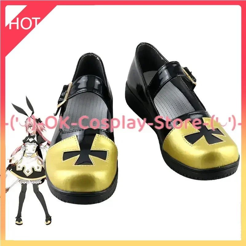 Fgo astolfo cosplay sapatos sandálias de couro do plutônio botas de carnaval de halloween cosplay prop feito sob encomenda