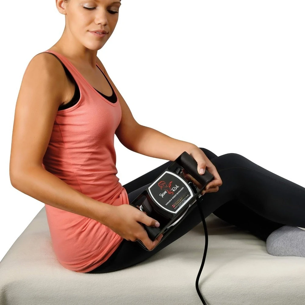 Store Best-Sellers Variable Speed Massager with Fleece Cover Portable Handheld Massage Tool for Body Muscle Relaxation