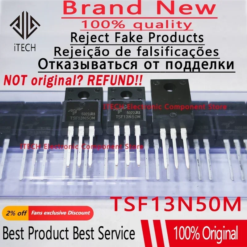 10pcs/lot Original TSF10N60M 10N60 TSF12N60M 12N60 TSF12N65M 12N65 TSF13N50M 13N50 TSF20N60MR 20N60 R TO-220F New and Genuine