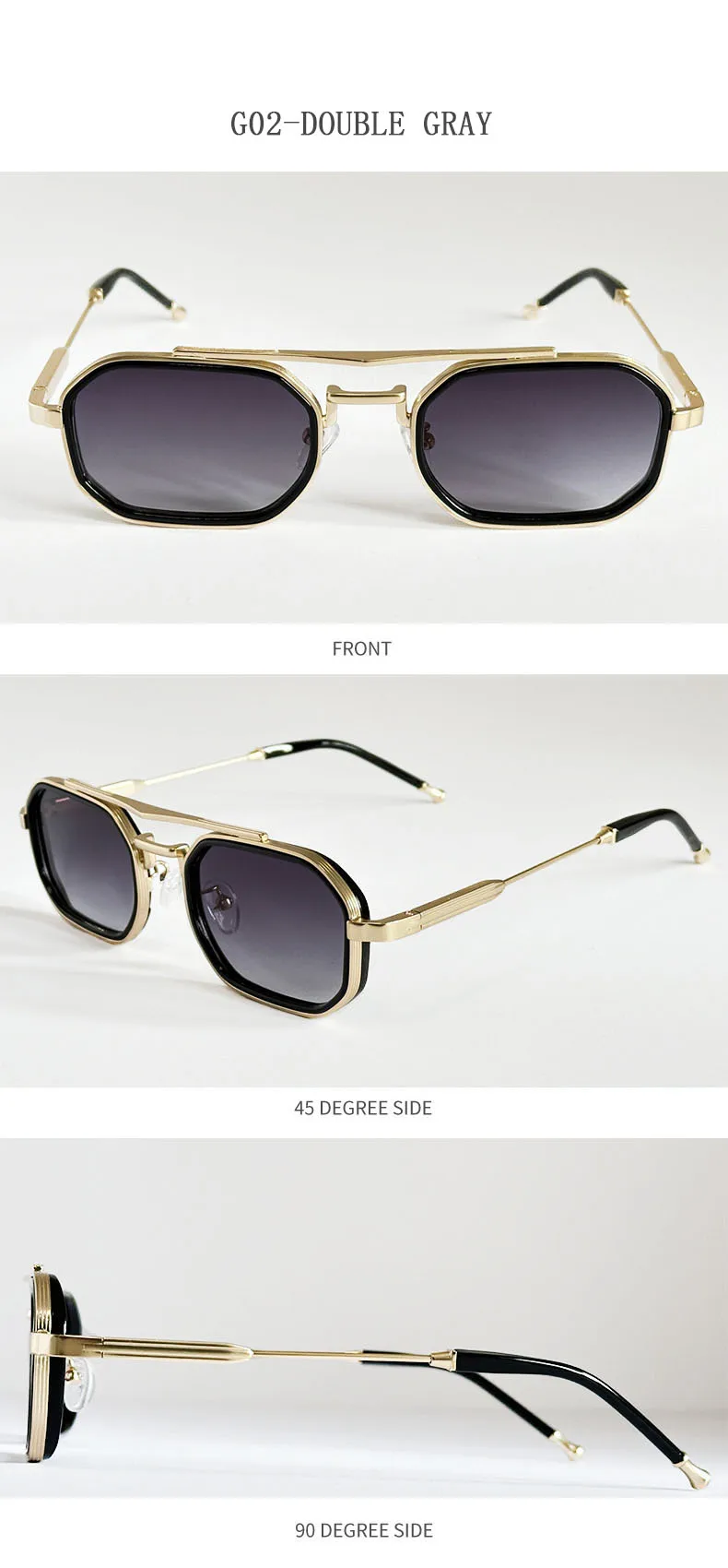 Platz Punk Sonnenbrille Für Männer Luxus Vintage Steampunk Sonnenbrille Frauen Trendy Mode Gläser Dropshipping Gafas De Sol Hombre – Detail 16