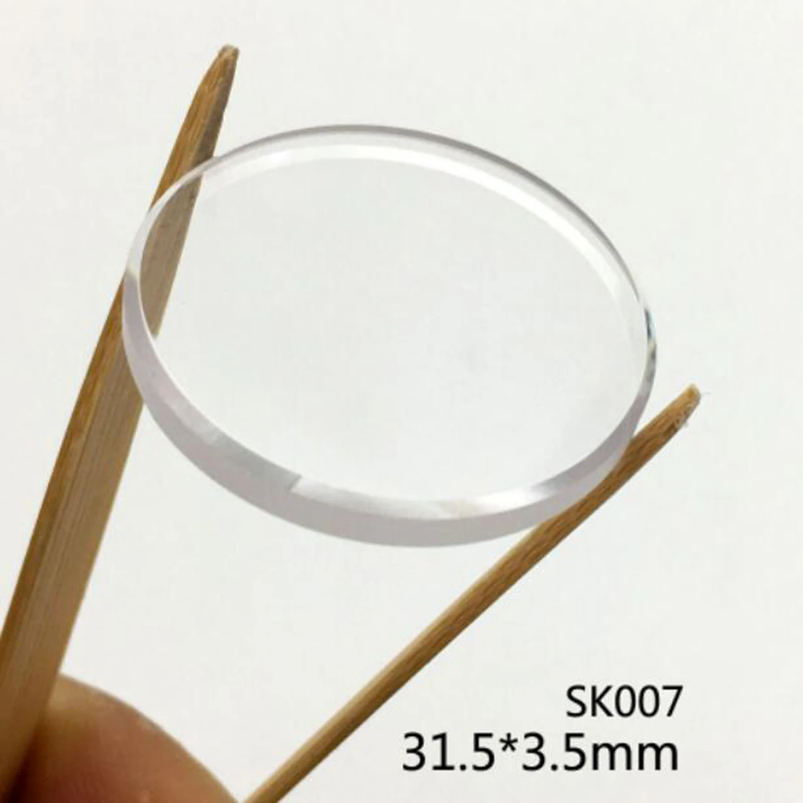 31.5mm Flat Sapphire Glass Transparent Round Lens 3.5mm Thick Watch Repair Part for SKX007 Watch Glass Accessories