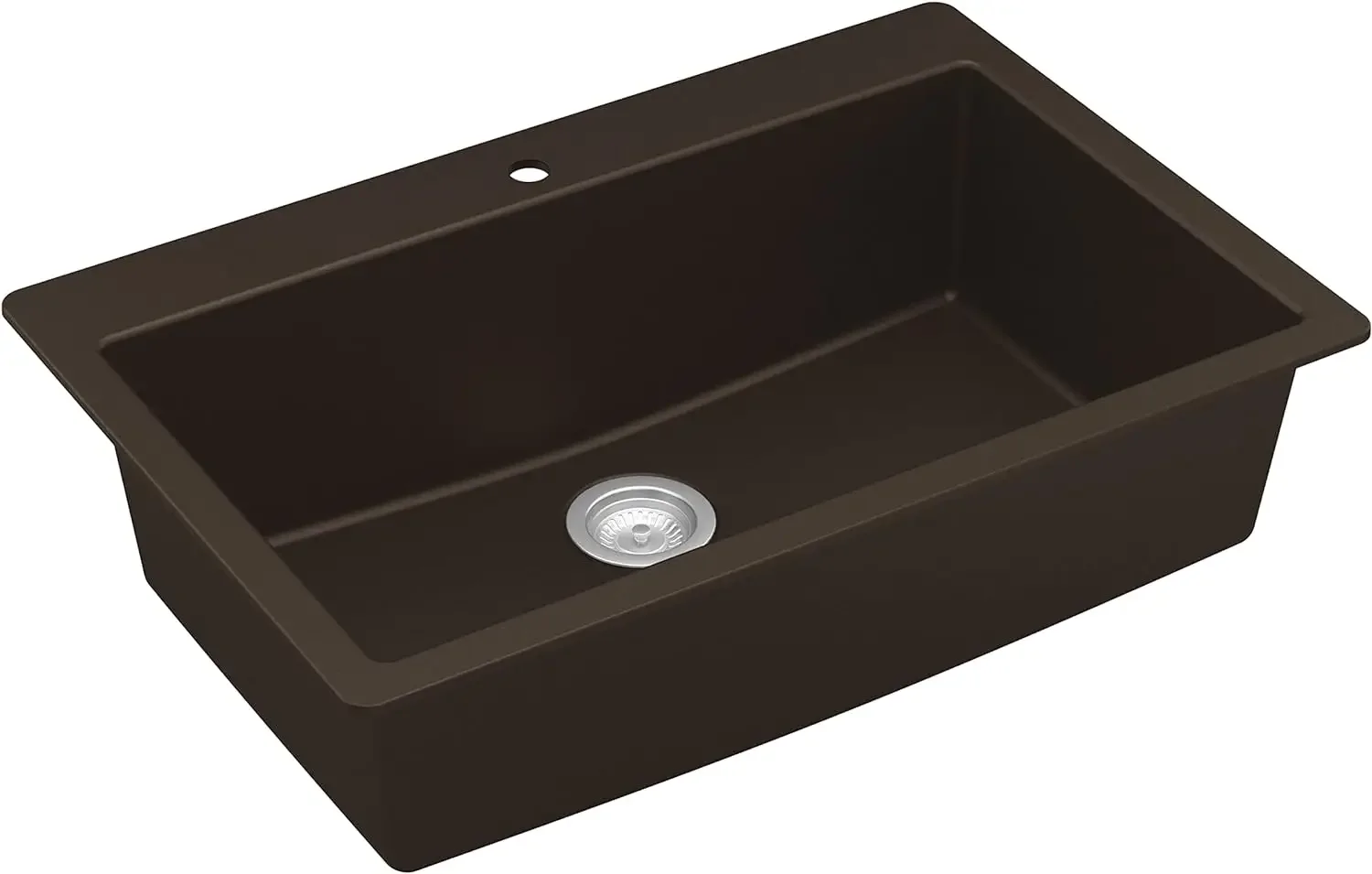 For 33 Inch Kitchen Sink, Top Mount Large Single Bowl Quartz